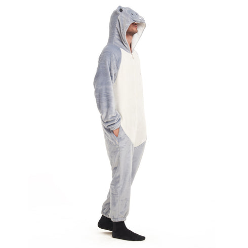 Snuggs Blanket Animal Onesie Hippo